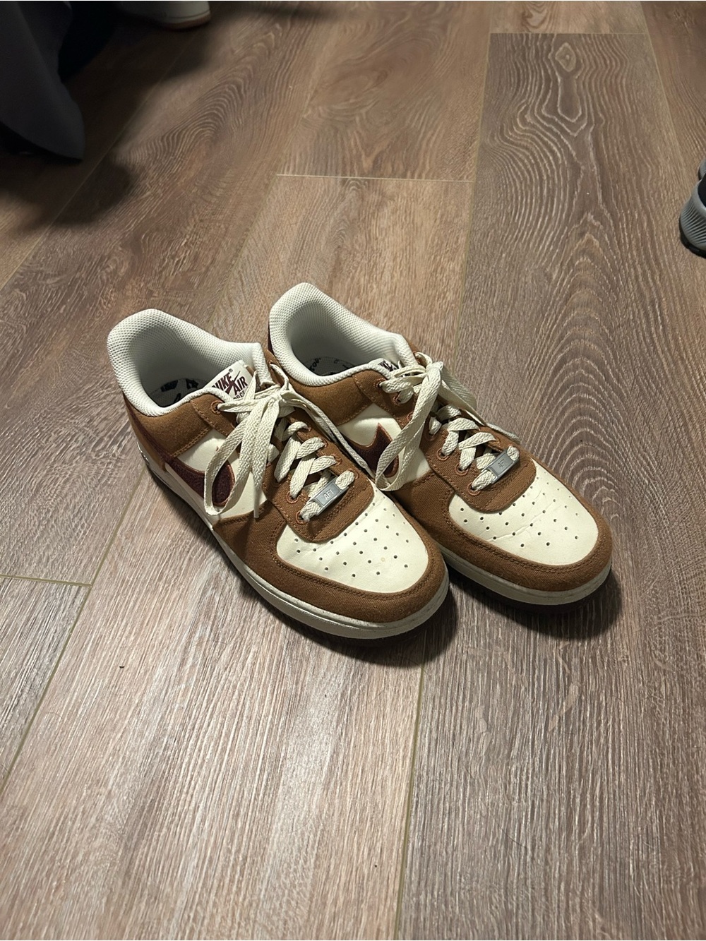 Brown notebook doodle Air Force 1 - Men’s size 8